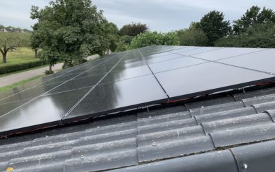 Zonnepanelen op het dak van de Horn
